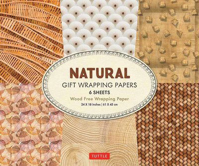 All Natural Gift Wrapping Papers 6 sheets: 24 x 18 inch (61 x 45 cm) Wrapping Paper - Tuttle Publishing - Bøger - Tuttle Publishing - 9780804852227 - 22. oktober 2019