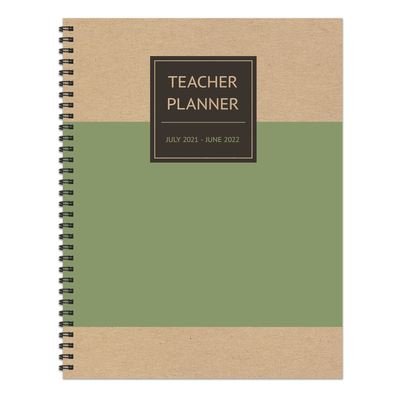 Cover for TF Publishing · Cal 2022- Olive Kraft Teacher Academic Year Planner (Calendar) (2021)