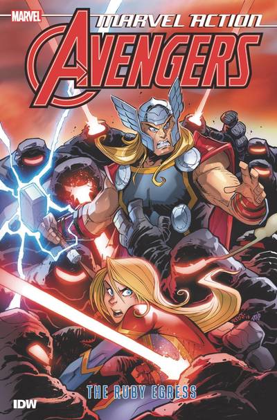 Cover for Matthew K. Manning · Marvel Action: Avengers: The Ruby Egress (Book Two) - Marvel Action: Avengers (Paperback Book) (2019)