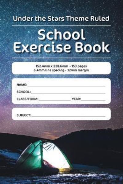 Cover for Luap Nottocs · Under the Stars Theme Ruled School Exercise Book (Paperback Book) (2018)