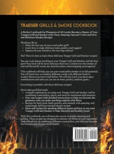 Cover for Mark Clark · Traeger Grills &amp; Smoker Cookbook: All You Need to Know for the Traeger Grill: Became the Master of Your Wood Pellet Grill and Get 200 Smoky Recipes with Tips and Tricks for All Levels of Pitmasters (Hardcover Book) [Large type / large print edition] (2020)