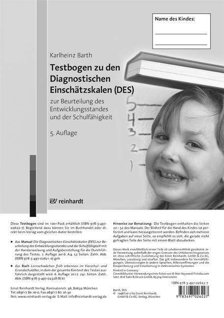 Cover for Barth · Testbogen.Einschätzskalen 10Ex. (Book)