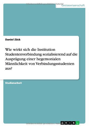 Cover for Zäck · Wie wirkt sich die Institution Stu (Book) [German edition] (2012)