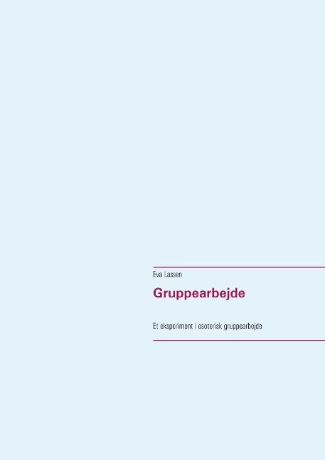 Gruppearbejde - Eva Lassen - Böcker - Books on Demand - 9788743010227 - 9 juli 2019