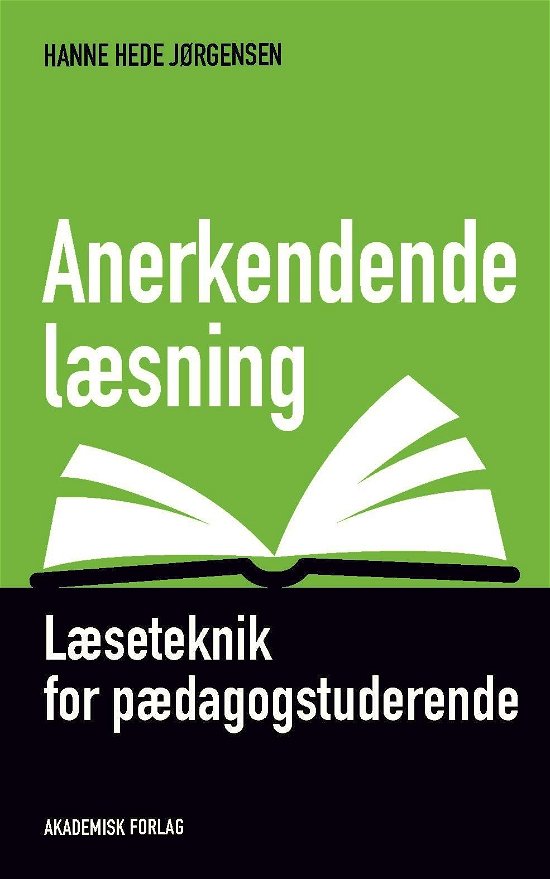 Cover for Hanne Hede Jørgensen · Anerkendende læsning (Sewn Spine Book) [1.º edición] (2018)