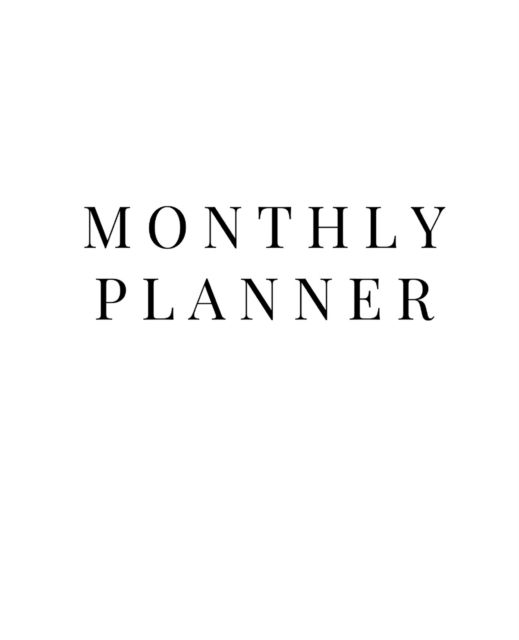 Monthly Planner: 12 Month Planner without Month labeling to start at any time of the year. 4 categories - Personal, work, ministry (church), study (school or personal study) - Yuli Kizler - Boeken - Independently Published - 9798510813227 - 26 mei 2021