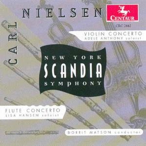 Violin Concerto Op 33 / Flute Concerto - Nielsen / Anthony,adele / Matson,dorrit - Música - CTR - 0044747244228 - 24 de novembro de 1999