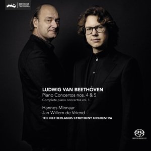 Piano Concertos 4 & 5 Challenge Classics Klassisk - Minnaar, Hannes / de Vriend, Jan Willem / The Netherlands Symphony Orchestra - Musique - DAN - 0608917267228 - 25 février 2015