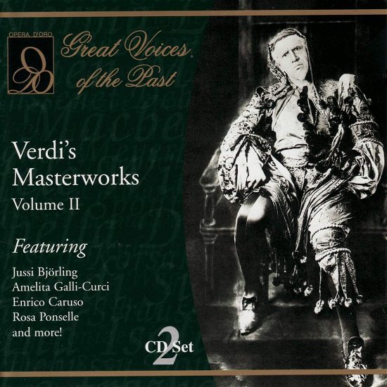 Verdi's Masterworks Vol.2 - G. Verdi - Música - OPERA D'ORO - 0723724568228 - 20 de septiembre de 2010
