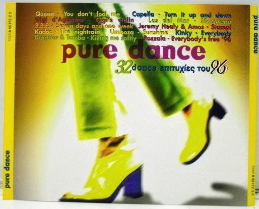 Cover for Pure Dance 1996 · Pure Dance 1996-various (CD)