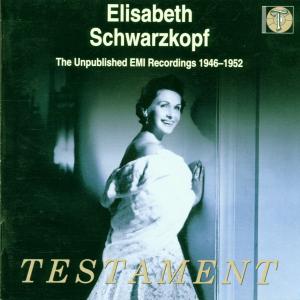 Schwarzkopf Elisabeth · Unpublished Emi Testament Klassisk (CD) (2000)