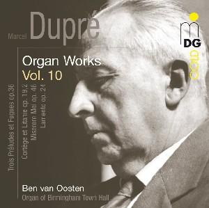 Organ Works 10 - Dupre / Van Oosten - Music - MDG - 0760623129228 - February 10, 2009