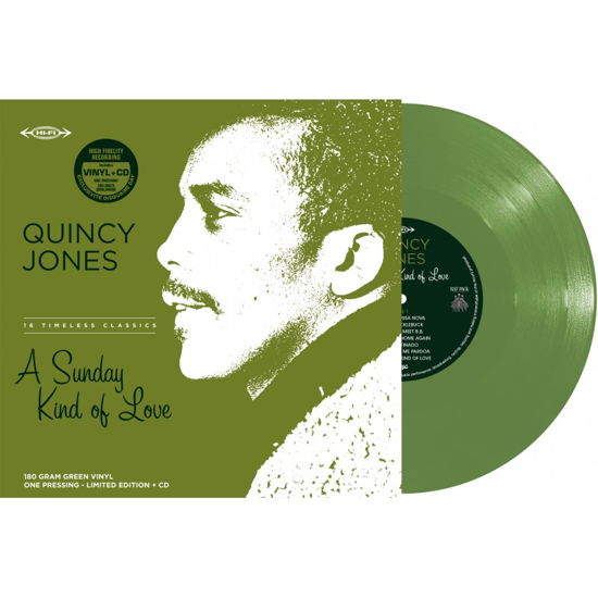 A Sunday Kind Of Love - LP+CD OLIVE GREEN - Quincy Jones - Musiikki - Culture Factory - 3700477837228 - lauantai 20. huhtikuuta 2024