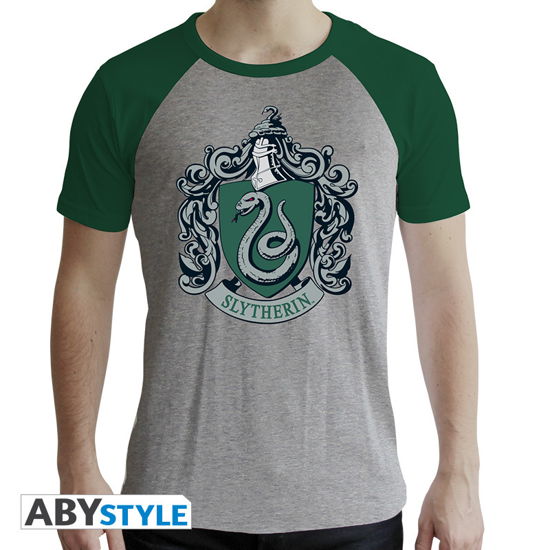 Cover for T-Shirt Männer · HARRY POTTER - Tshirt Slytherin man SS grey &amp; gr (MERCH) (2019)