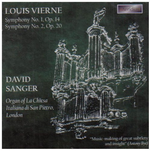 Cover for Sanger · Organ Symphonies No1 Meridian Klassisk (CD) (2000)