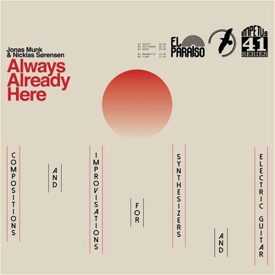 Always Already Here - Munk, Jonas & Nicklas Sorensen - Música - EL PARAISO - 5024545861228 - 16 de agosto de 2019