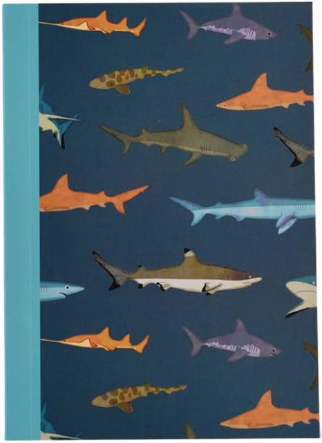 A6 notebook - Sharks -  - Kirjat - REX LONDON - 5027455442228 - perjantai 23. kesäkuuta 2023