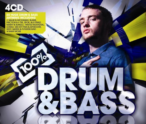 Cover for 100% Drum &amp; Bass · Various Artists (CD) [Box set] (2019)