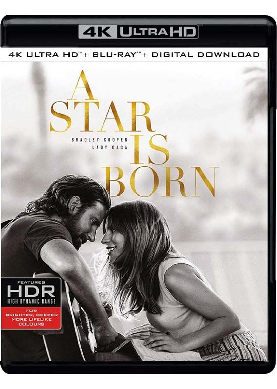 Cover for A Star is Born (4k Blu-ray) · A Star Is Born (4K Ultra HD) (2019)