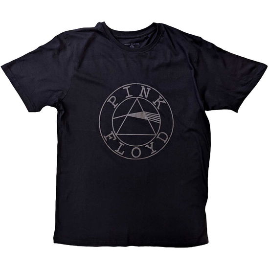 Pink Floyd Unisex T-Shirt: Circle Logo (Hi-Build) - Pink Floyd - Gadżety -  - 5056561075228 - 10 marca 2023