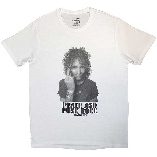 The Flaming Lips Unisex T-Shirt: Peace and Punk - Flaming Lips - The - Merchandise -  - 5056737225228 - 