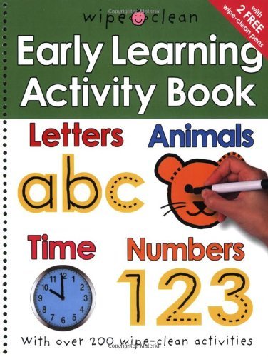Wipe Clean: Early Learning Activity Book - Wipe Clean Activity Books - Roger Priddy - Libros - St. Martin's Publishing Group - 9780312499228 - 9 de enero de 2007