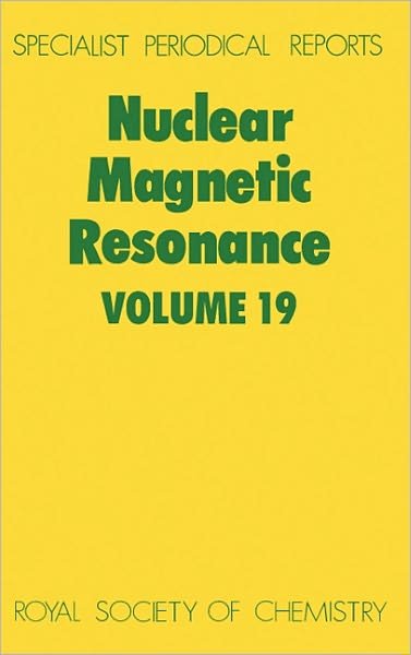 Cover for Royal Society of Chemistry · Nuclear Magnetic Resonance: Volume 19 - Specialist Periodical Reports (Inbunden Bok) (1990)