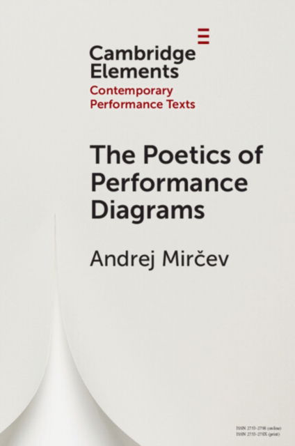 Cover for Mircev, Andrej (Universitat der Kunste Berlin) · The Poetics of Performance Diagrams - Elements in Contemporary Performance Texts (Paperback Book) (2024)