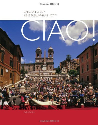 Cover for Riga, Carla (Santa Clara University) · Ciao! (Gebundenes Buch) (2013)