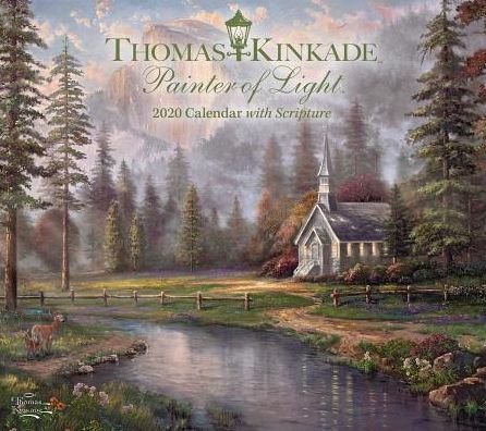 Cover for Thomas Kinkade · Thomas Kinkade Painter of Light with Scripture 2020 Deluxe Wall Calendar (Calendar) (2019)