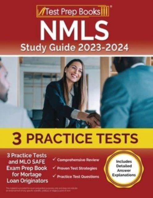 Cover for Joshua Rueda · NMLS Study Guide 2023 and 2024 : 3 Practice Tests and MLO SAFE Exam Prep Book for Mortgage Loan Originators [Includes Detailed Answer Explanations] (Paperback Book) (2023)