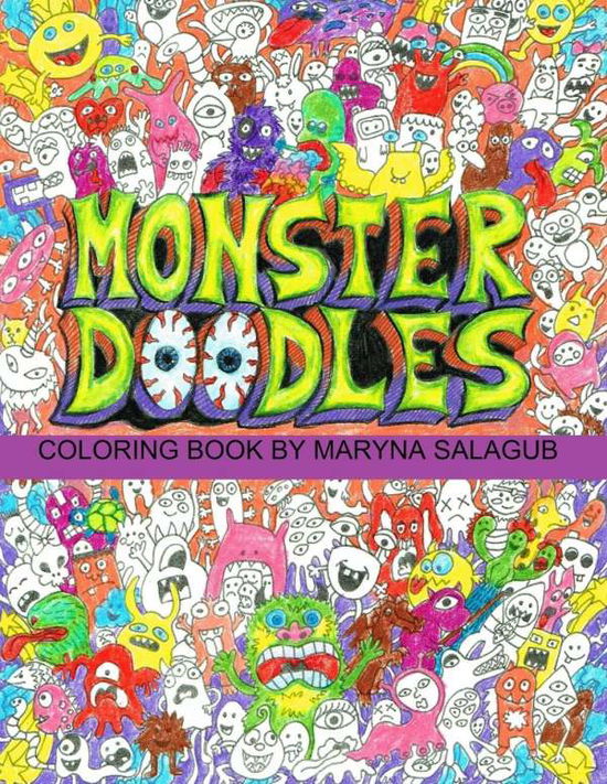 Cover for Maryna Salagub · Doodle monsters coloring book Paperback (Paperback Book) (2019)