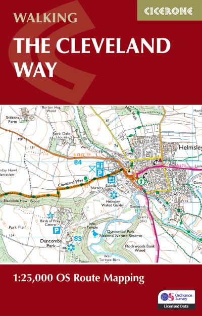 Cover for Paddy Dillon · The Cleveland Way Map Booklet: 1:25,000 OS Route Mapping (Taschenbuch) [2 Revised edition] (2024)