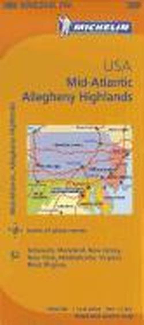 Midatlantic - Michelin Regional Map 582 - Michelin - Books - Michelin Editions des Voyages - 9782067175228 - October 26, 2023