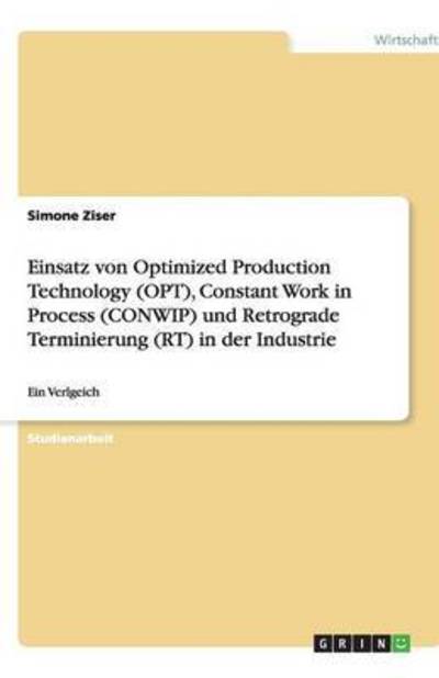 Cover for Ziser · Einsatz von Optimized Production (Book) [German edition] (2008)