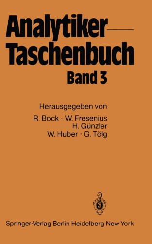 Cover for Bock, Rudolf (ehem. Lehrstuhl Analytische Chemie, Universitat) · Analytiker-Taschenbuch (Paperback Book) [Softcover reprint of the original 1st ed. 1983 edition] (2011)