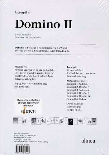 Læsespil 4, Domino 2 - Knud Hermansen - Andet - Alinea - 9788723015228 - 6. november 2003