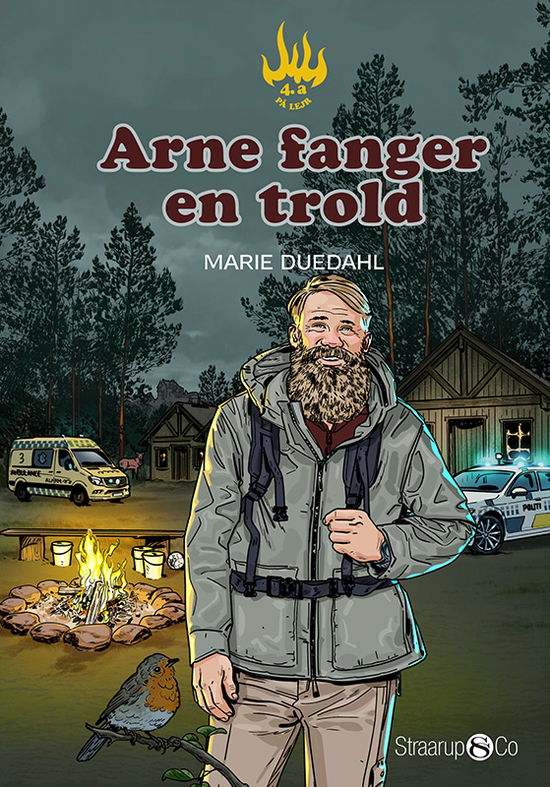 Cover for Marie Duedahl · 4.a på lejr: Arne fanger en trold (Hardcover Book) [1st edition] (2025)