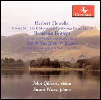 Sonata 1 for Violin & Piano Op 18 - Howells / Britten / Williams / Gilbert / Wass - Muzyka - CTR - 0044747292229 - 24 czerwca 2008