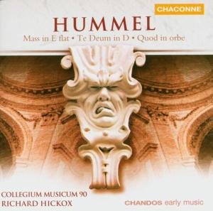 Cover for J.N. Hummel · Mass in E Flat/te Deum / Quod in Orbe... (CD) (2004)
