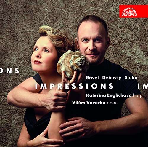 Cover for Katerina Englichova / Vilem Veverka · Impressions - Music For Harp And Oboe By Ravel / Debussy / Sluka (CD) (2017)