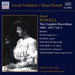 Complete Recordings of Maud Powell 2 - Powell / Falkenstein / Bach / Handel / Mozart - Musikk - Naxos Historical - 0636943196229 - 20. november 2001