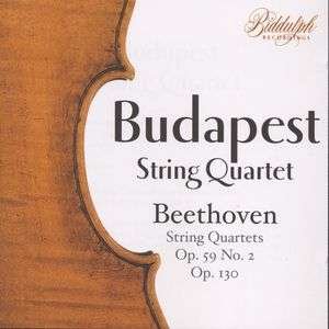 Cover for Beethoven / Budapest String Quartet · Beethoven Quartets 8 / 13 (CD) (2021)