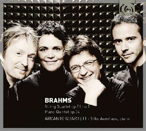 Cover for Brahms: Piano Quintet Op.34; String Quartet Op.51 No.1 (Arcanto Quartet) (CD) (2023)