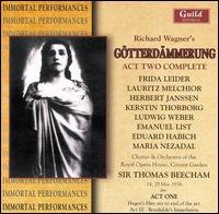 Cover for Wagner / Beecham / Leider · Gotterdammerung Act II (CD) (2006)