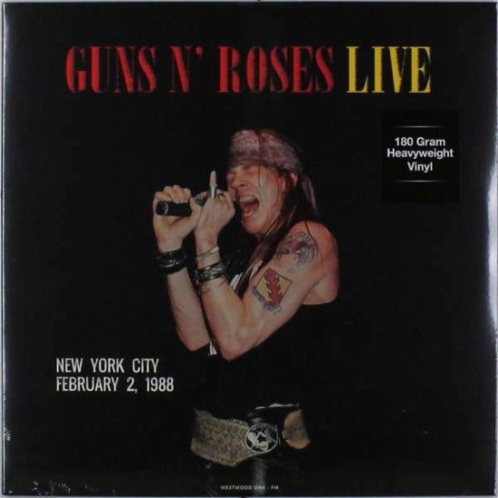 Cover for Guns N Roses · Live In New York City / February 2 1988 (Red Vinyl) (LP) (2016)