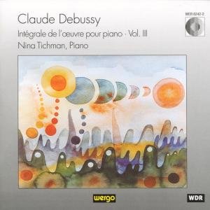 Cover for Debussy / Tichman · Works for Piano 3 (CD) (1995)