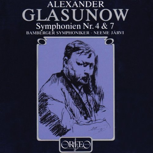 Symphonies 4 & 7 - Glazunov / Jarvi / Bamberg Symphony Orchestra - Musiikki - ORFEO - 4011790148229 - tiistai 18. tammikuuta 1994