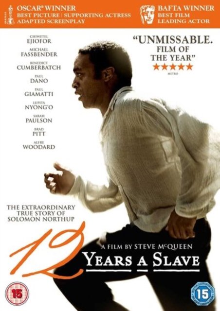 12 Years A Slave - 12 Years a Slave - Elokuva - E1 - 5030305517229 - maanantai 12. toukokuuta 2014
