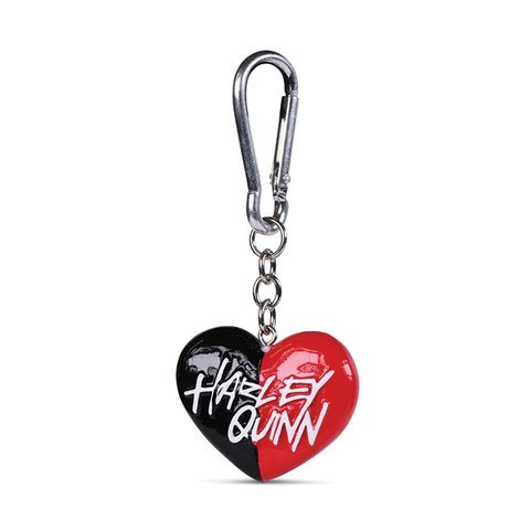 Harley Quinn Heart (3D Polyesin Keychain) - Dc Comics - Merchandise - DC COMICS - 5050293391229 - 2. oktober 2020